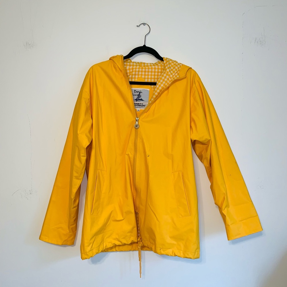 Yellow Misty Harbour Rain Jacket size Small